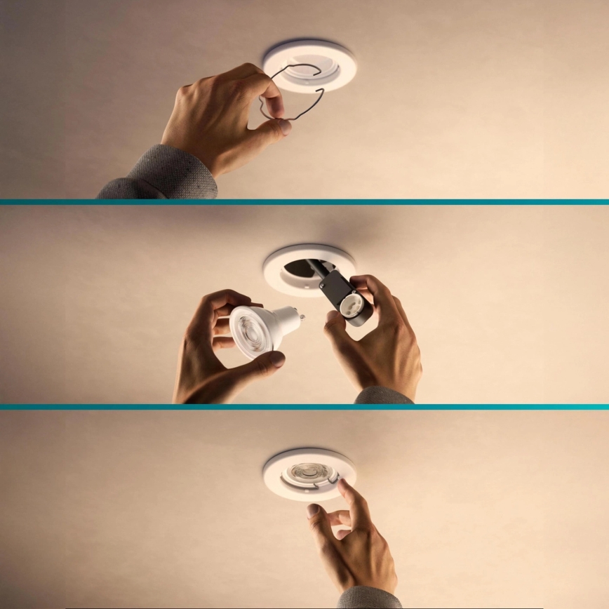 Philips - Podhľadové svietidlo PERIDOT 1xGU10/7W/230V biela