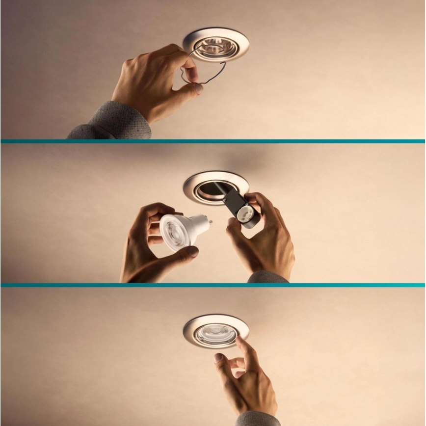 Philips - Podhľadové svietidlo PERIDOT 1xGU10/7W/230V biele