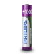 Philips R03B4RTU10/10 - 4 ks Nabíjacia batéria AAA MULTILIFE NiMH/1,2V/1000 mAh