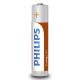 Philips R03L4B/10 - 4 ks Zinkochloridová batéria AAA LONGLIFE 1,5V