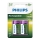 Philips R14B2A300/10 - 2 ks Nabíjacie batérie C MULTILIFE NiMH/1,2V/3000 mAh