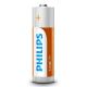 Philips R6L4F/10 - 4 ks Zinkochloridová batéria AA LONGLIFE 1,5V