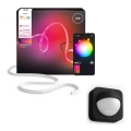 Philips - RGBW stmievateľný vonkajší LED pás Hue FLUX 5m LED/30W/230V 2200-6500K IP67 + pohybový senzor