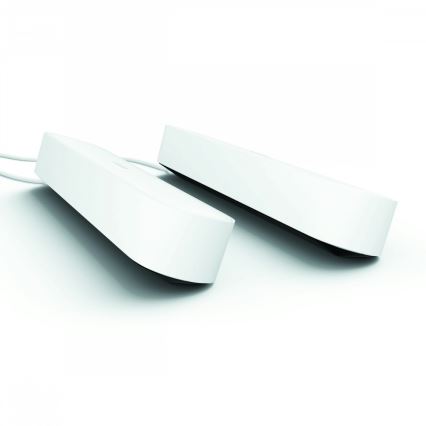 Philips 78202/1E/P7  - SADA 2x LED RGB Stmievateľná stolná lampa HUE WHITE AND COLOR AMBIANCE LED/6W/230V biela