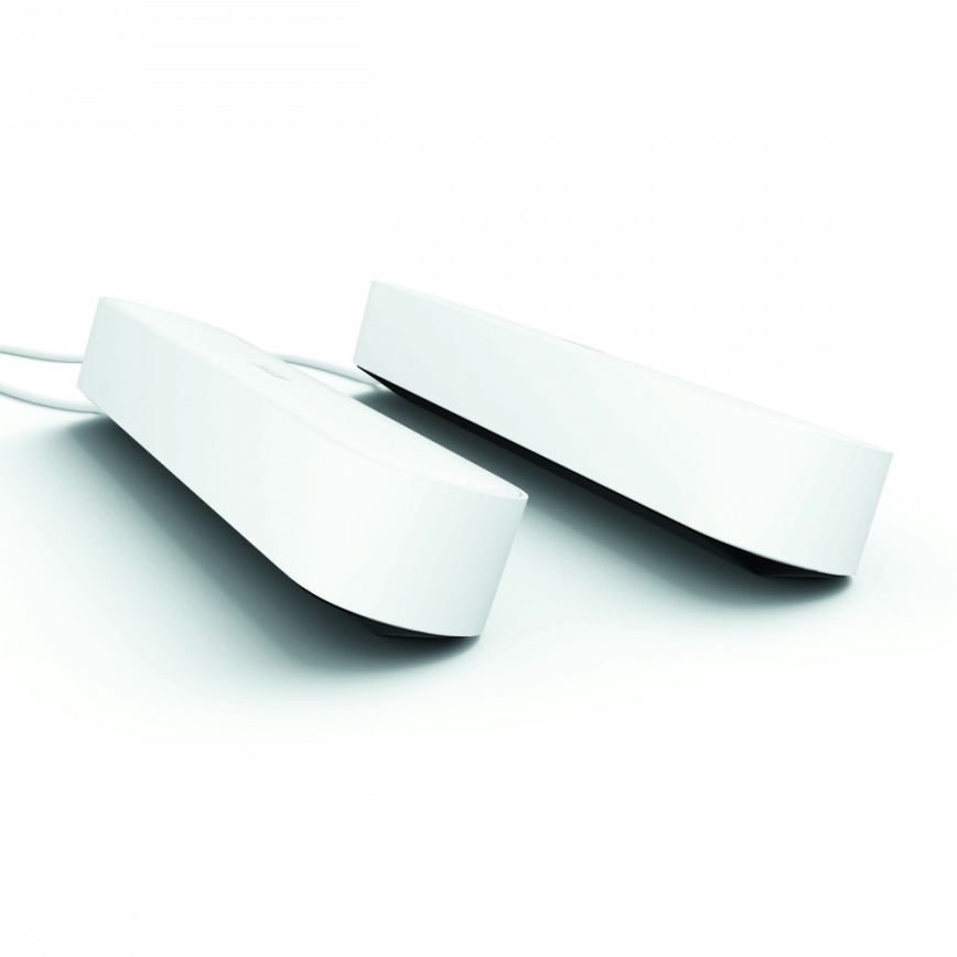 Philips 78202/1E/P7  - SADA 2x LED RGB Stmievateľná stolná lampa HUE WHITE AND COLOR AMBIANCE LED/6W/230V biela