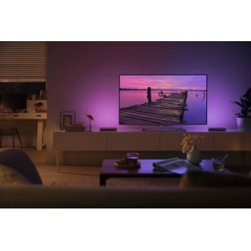 Philips - SADA 2x LED RGB Stmievateľná stolná lampa Hue PLAY LED/6W/230V biela