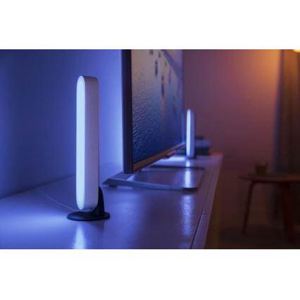 Philips 78202/1E/P7  - SADA 2x LED RGB Stmievateľná stolná lampa HUE WHITE AND COLOR AMBIANCE LED/6W/230V biela