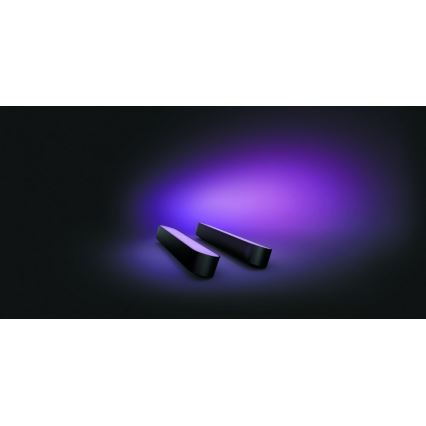 Philips 78202/30/E7 - SADA 2x LED RGB Stmievateľná stolná lampa HUE WHITE AND COLOR AMBIANCE LED/6W/230V