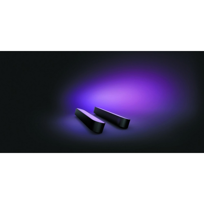 Philips 78202/30/E7 - SADA 2x LED RGB Stmievateľná stolná lampa HUE WHITE AND COLOR AMBIANCE LED/6W/230V