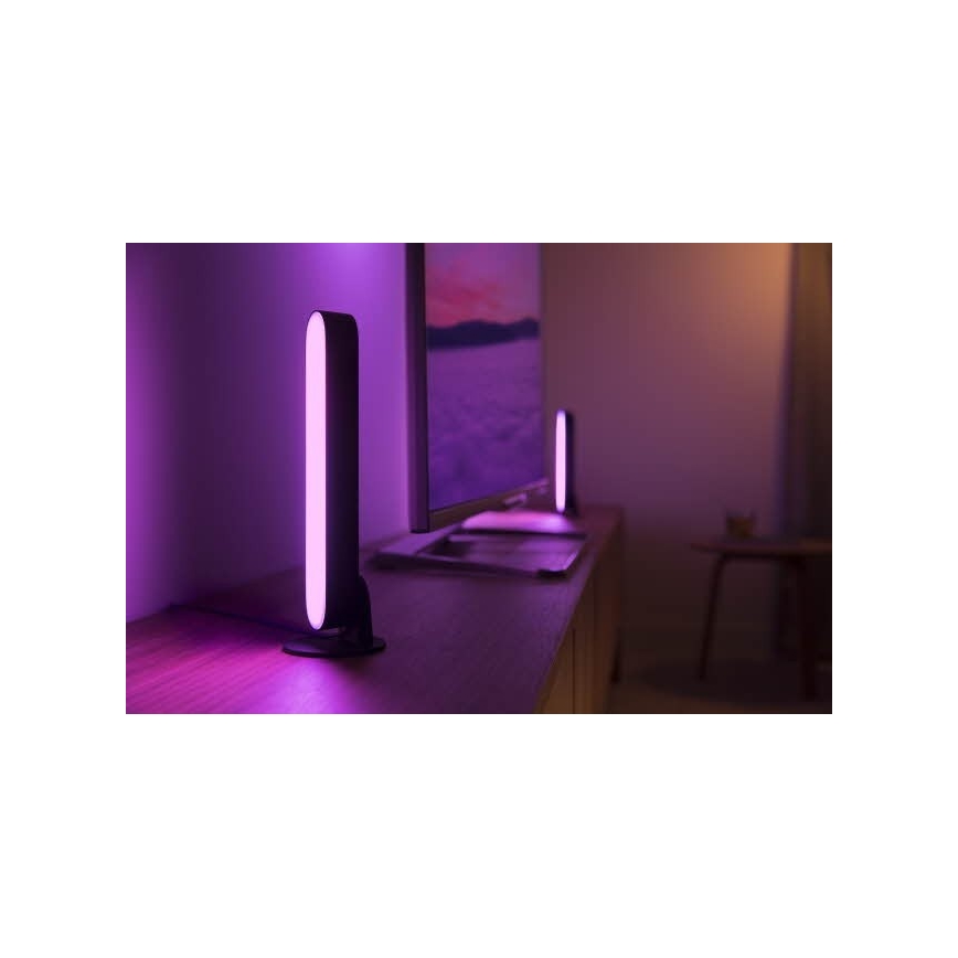 Philips 78202/30/E7 - SADA 2x LED RGB Stmievateľná stolná lampa HUE WHITE AND COLOR AMBIANCE LED/6W/230V