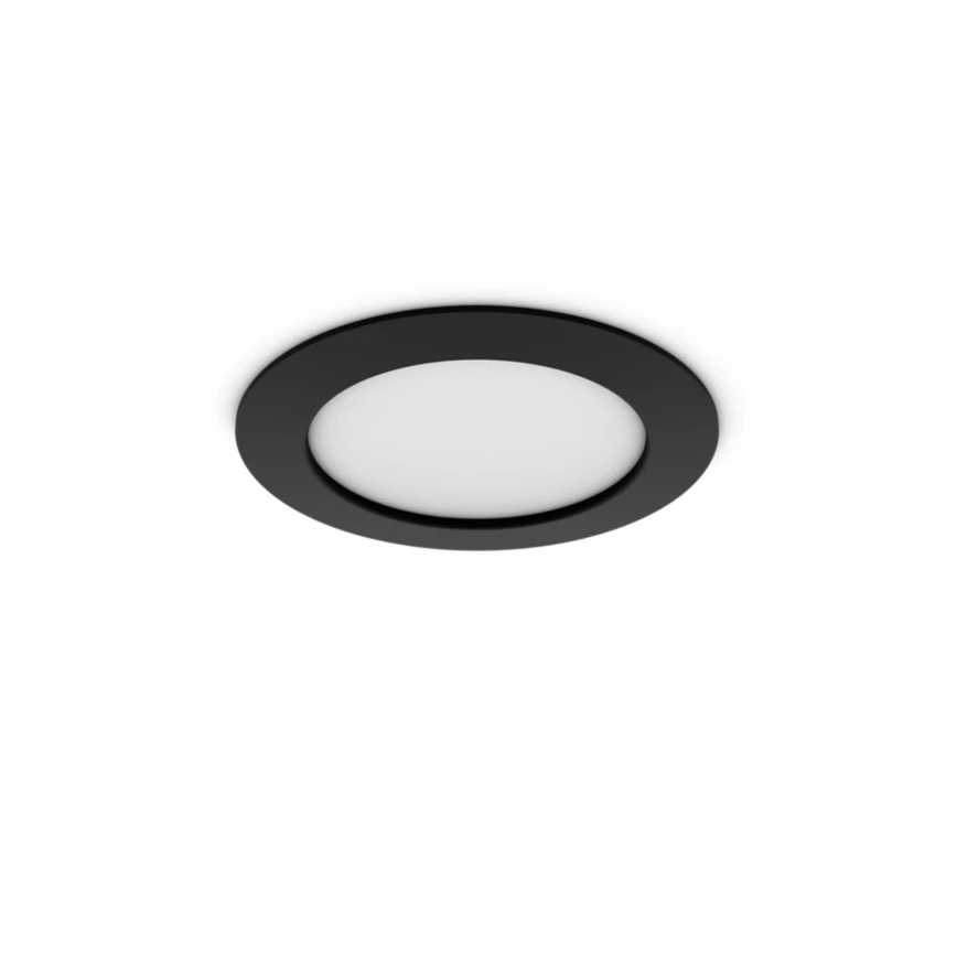 Philips - SADA 2x LED RGBW Stmievateľné kúpeľňové podhľadové svietidlo Hue SLIM LED/12W/230V 2000-6500K čierna IP44