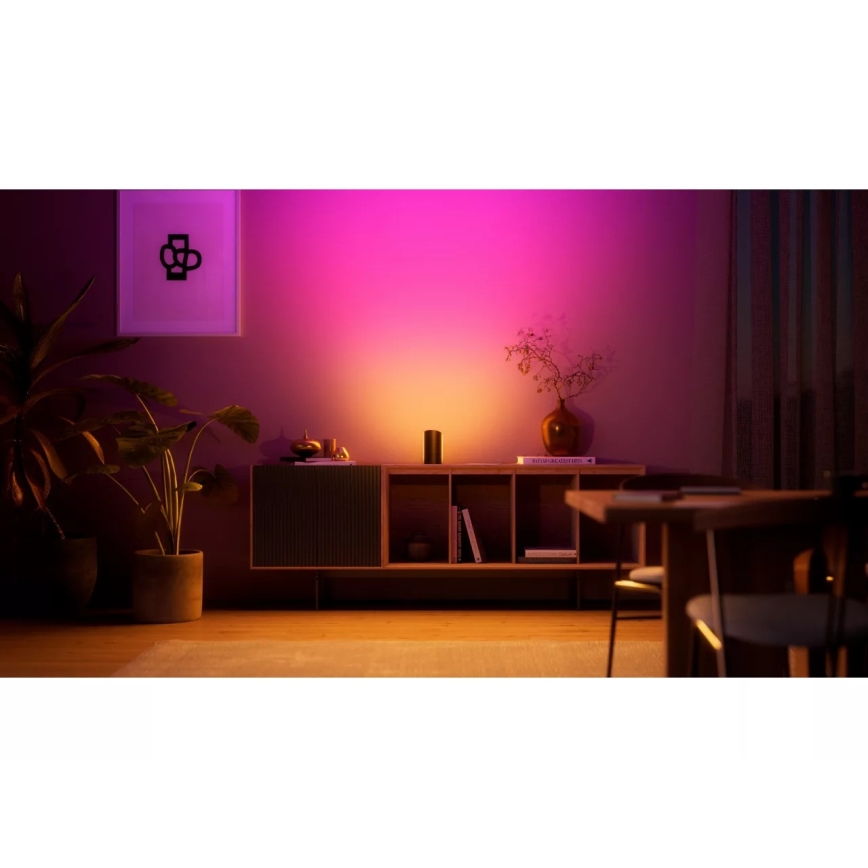 Philips - sada 2x LED RGBW stmievateľných projekčných svietidiel Hue PLAY Wall Washer LED/20W/230V 2000–6500K čierne