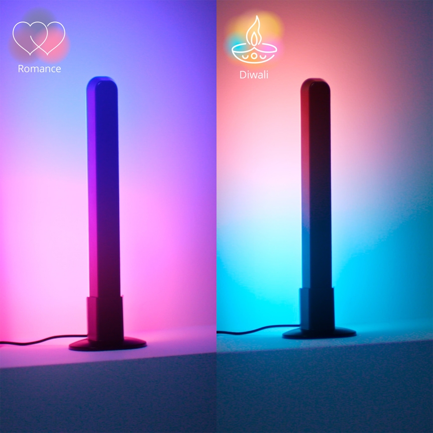 Philips - SÚPRAVA 2x LED RGBIC stmievateľné svietidlo SMART GRADIENT LED/8W/230V 2700-6500K Wi-Fi