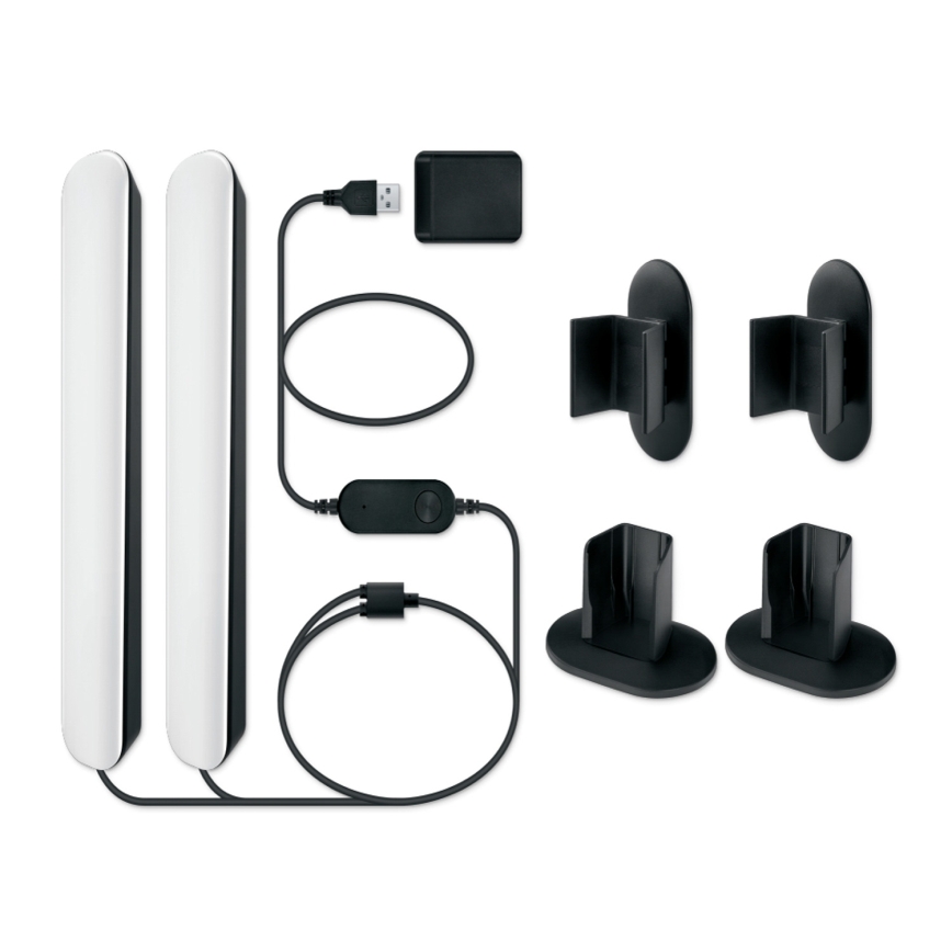 Philips - SÚPRAVA 2x LED RGBIC stmievateľné svietidlo SMART GRADIENT LED/8W/230V 2700-6500K Wi-Fi