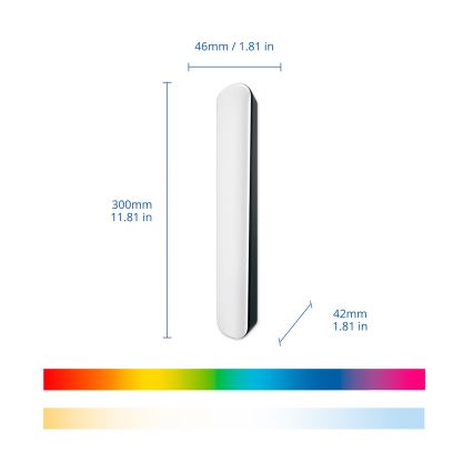 Philips - SÚPRAVA 2x LED RGBIC stmievateľné svietidlo SMART GRADIENT LED/8W/230V 2700-6500K Wi-Fi