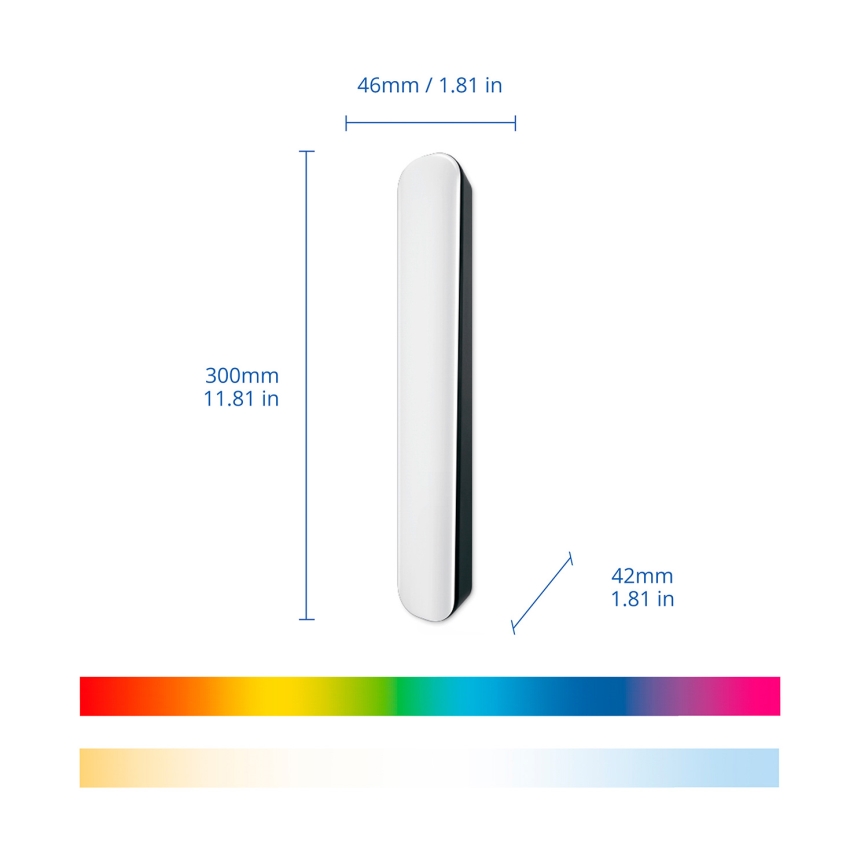 Philips - SÚPRAVA 2x LED RGBIC stmievateľné svietidlo SMART GRADIENT LED/8W/230V 2700-6500K Wi-Fi