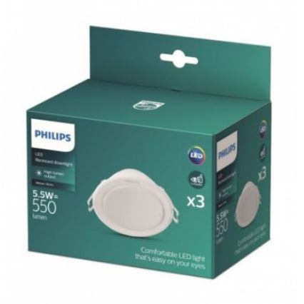 Philips - SADA 3x LED Podhľadové svietidlo LED/5,5W/230V