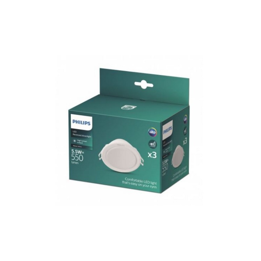 Philips - SADA 3x LED Podhľadové svietidlo LED/5,5W/230V