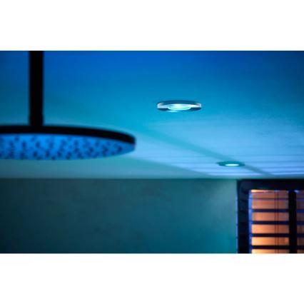 Philips - SADA 3x LED RGBW Stmievateľné kúpeľňové podhľadové svietidlo Hue XAMENTO 1xGU10/4,2W/230V IP44 2000-6500K