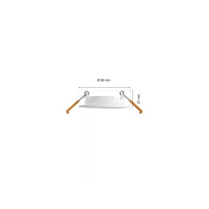 Philips - SADA 3x LED RGBW Stmievateľné kúpeľňové podhľadové svietidlo Hue SLIM LED/8,3W/230V IP44 2000-6500K