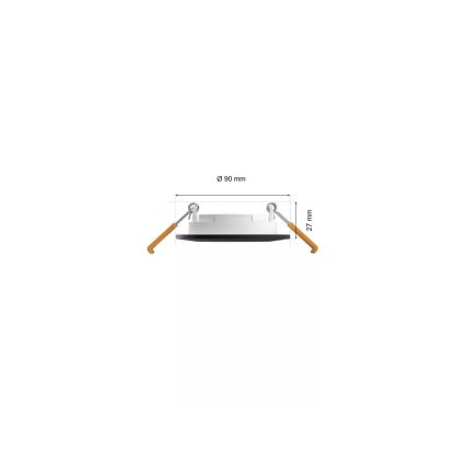 Philips - SADA 3x LED RGBW Stmievateľné kúpeľňové podhľadové svietidlo Hue SLIM LED/8,3W/230V IP44 2000-6500K