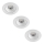 Philips - SADA 3x LED Stmievateľné kúpeľňové podhledové svietidlo ABROSA LED/9W/230V IP44