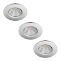 Philips - SADA 3x LED Stmievateľné kúpeľňové svietidlo DIVE 1xLED/5,5W/230V IP65