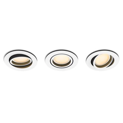 Philips - SADA 3x LED  Stmievateľné podhľadové svietidlo Hue MILLISKIN 1xGU10/5,7W/230V