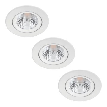 Philips - SADA 3x LED Stmievateľné podhľadové svietidlo LED/5,5W/230V 2700K