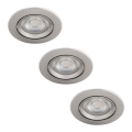 Philips - SADA 3x LED Stmievateľné podhľadové svietidlo LED/5W/230V 2700K