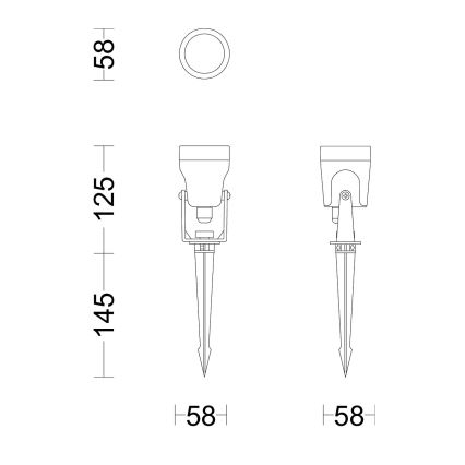 Philips - SADA 3x LED Vonkajšie svietidlo GARDENLINK REUEL LED/1,5W/230V 2700K IP44