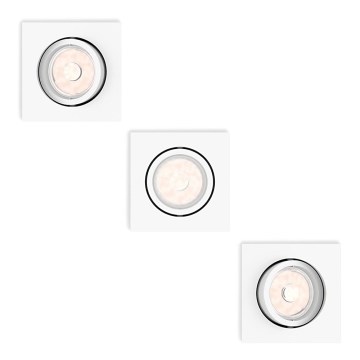 Philips - SADA 3x Podhľadové svietidlo 1xGU10/5,5W/230V