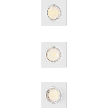 Philips - SADA 3x Zapustené stropné svietidlo PERIDOT 1xGU10/7W/230V biela