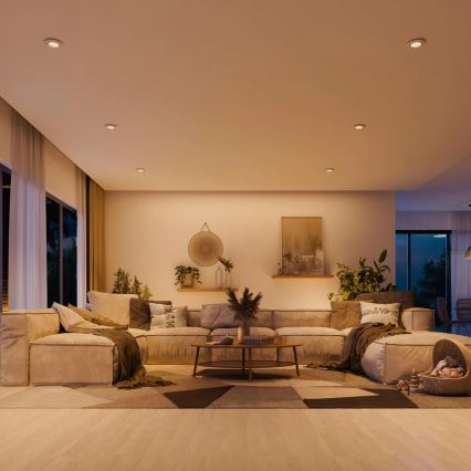 Philips - SADA 3x zapustené svietidlo PERIDOT 1xGU10/7W/230V biela