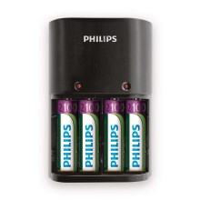 Philips SCB1490NB/12 - Nabíjačka batérií MULTILIFE 4xAA 2100 mAh 230V