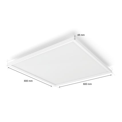 Philips - stmievateľné LED stropné svietidlo Hue AURELLE LED/39W/230V 2200-6500K 60x60 cm biela