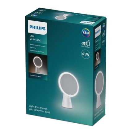 Philips - Stmievateľné kozmetické zrkadielko s LED podsvietením MIRROR LED/4,5W/5V