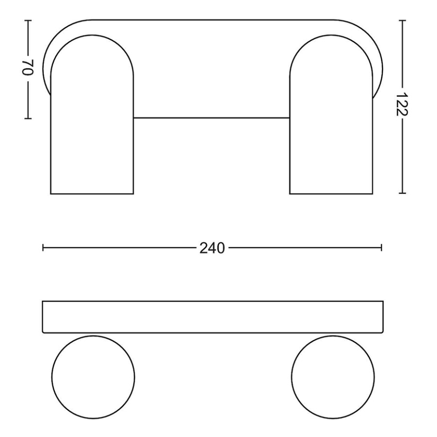 Philips - LED RGBW Stmievateľné bodové svietidlo PONGEE 2xGU10/4,8W/230V 3000K čierna + diaľkové ovládanie