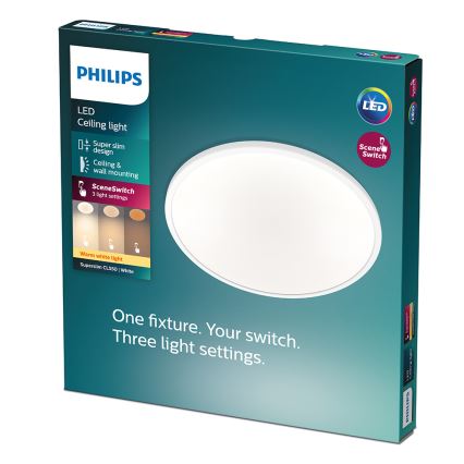 Philips - LED stmievateľné stropné svietidlo LED/15W/230V 2700K