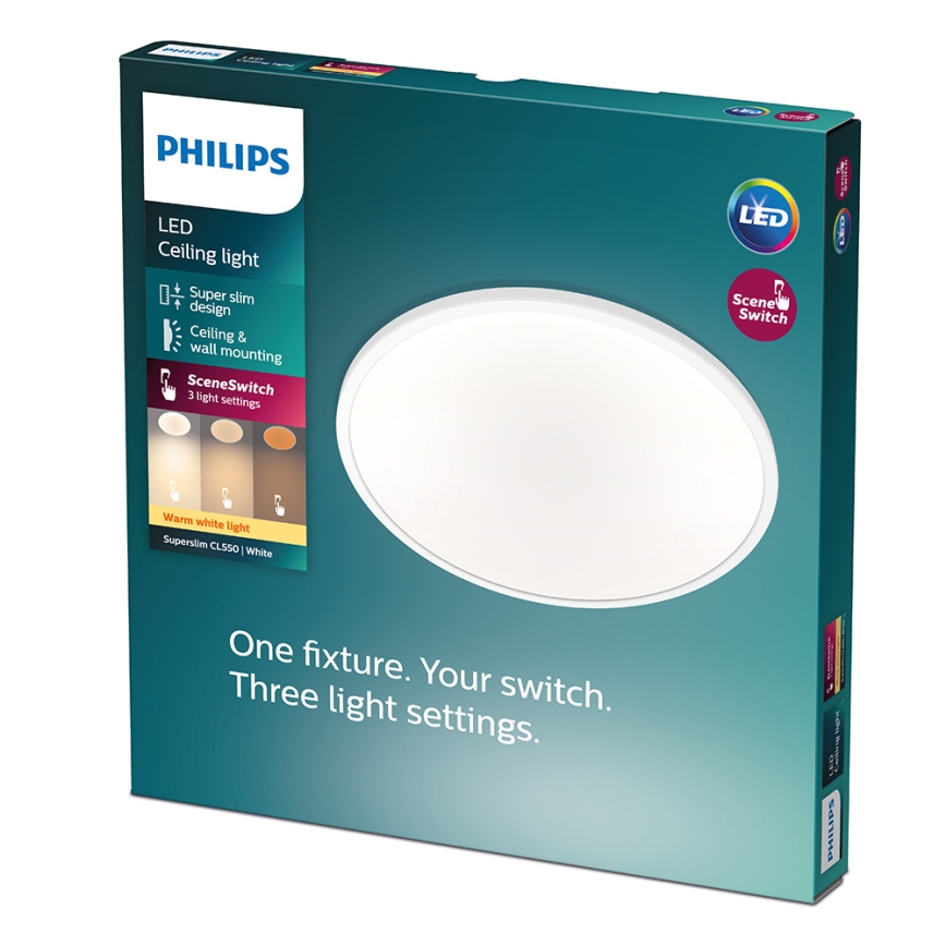 Philips - LED stmievateľné stropné svietidlo LED/15W/230V 2700K