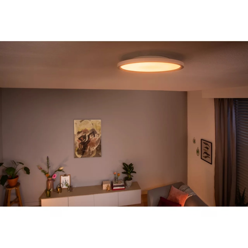 Philips - LED stmievateľné stropné svietidlo Hue AURELLE LED/21W/230V 2200-6500K pr. 39,5 cm biela