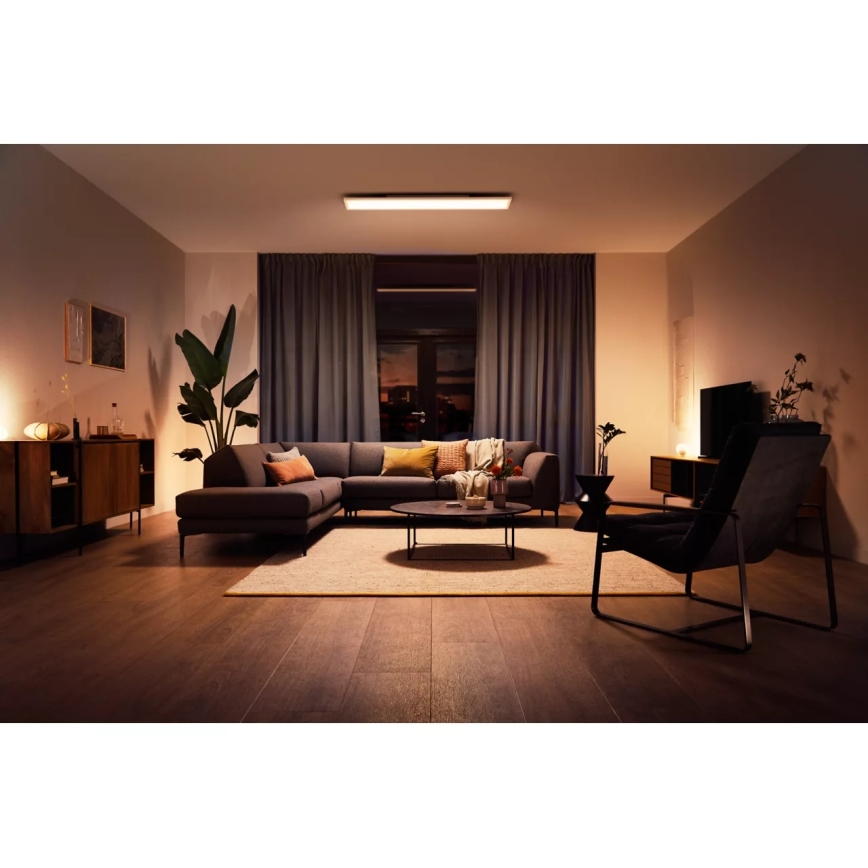 Philips - LED stmievateľné stropné svietidlo Hue AURELLE LED/39W/230V 2200-6500K 120x30 cm biela