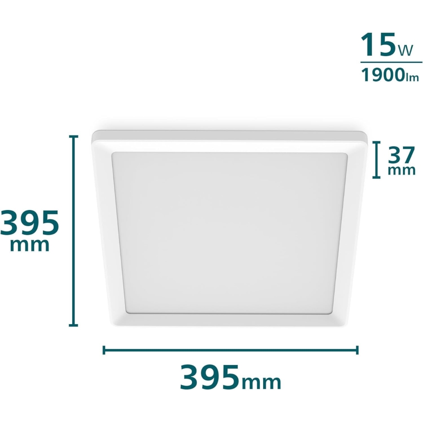 Philips - stmievateľné LED stropné svietidlo LED/15W/230V 2700K 39,5x39,5 cm