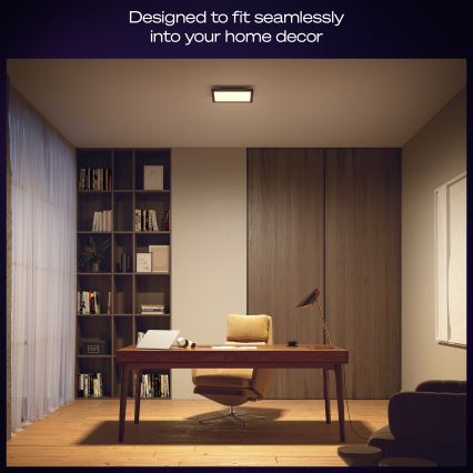 Philips - LED stmievateľné stropné svietidlo Hue AURELLE LED/19W/230V 2200-6500K 30x30 cm čierne