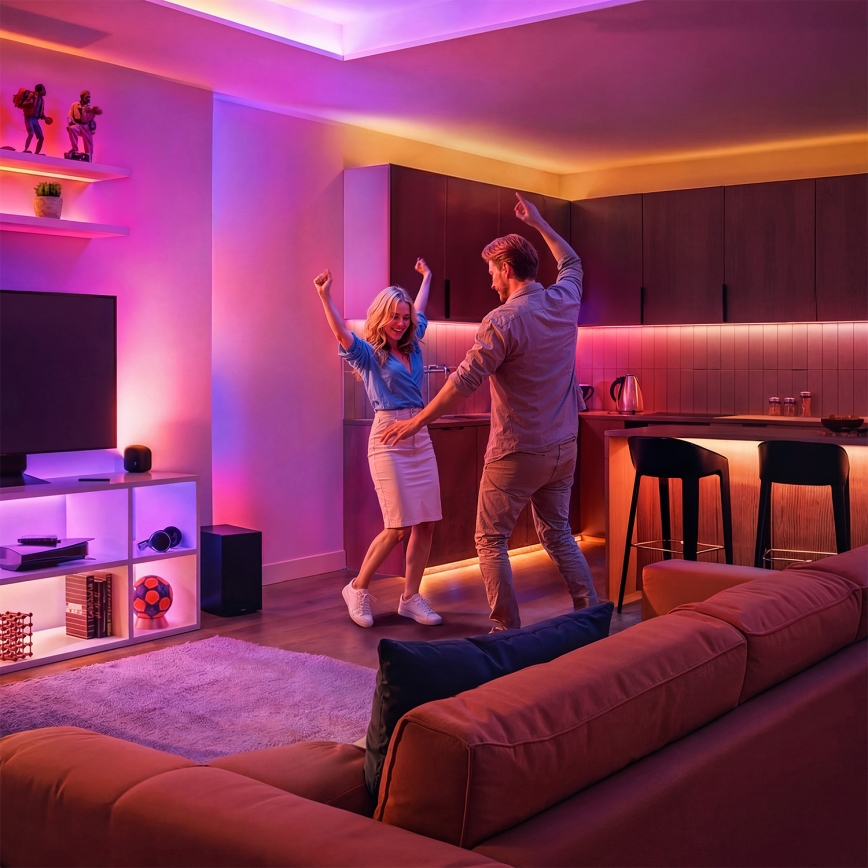 Philips - LED RGBIC Stmievateľný pás SMART STRIP 3m LED/13W/230V 2700-6500K Wi-Fi