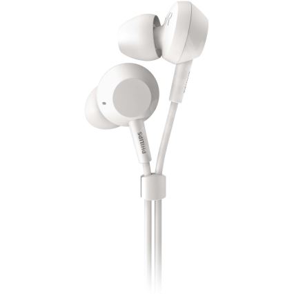 Philips TAE4105WT/00 - Slúchadlá s mikrofónom JACK 3,5 mm biela