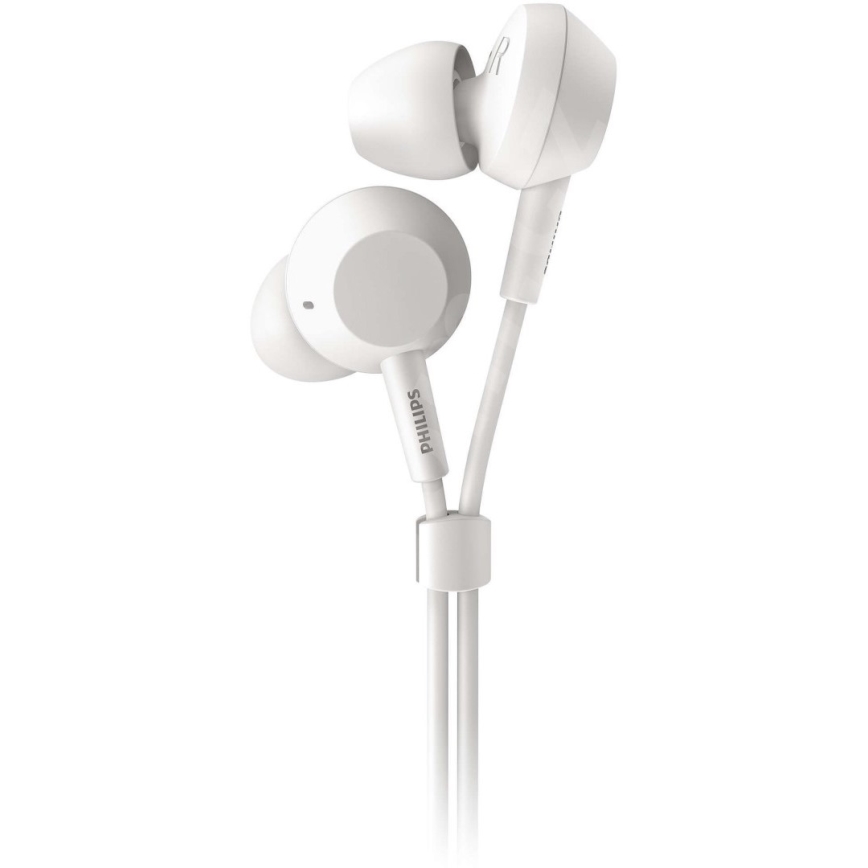 Philips TAE4105WT/00 - Slúchadlá s mikrofónom JACK 3,5 mm biela