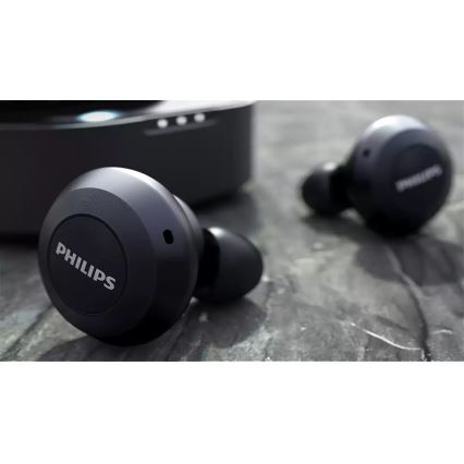 Philips TAT8505BK/00 - Bezdrôtové slúchadlá IPX4 2x 55 mAh + 560 mAh čierna