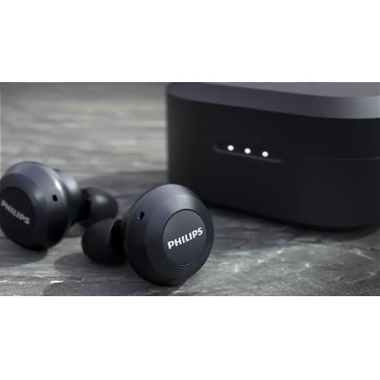 Philips TAT8505BK/00 - Bezdrôtové slúchadlá IPX4 2x 55 mAh + 560 mAh čierna