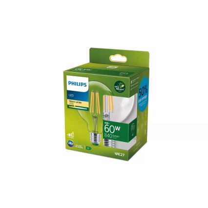 Philips ULTRAEFFICIENT VINTAGE LED žiarovka G95 E27/4W/230V 2700K